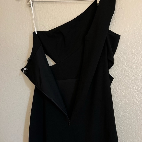 NWOT Show-Stopping Style Black One-Shoulder Cutout Maxi Dress - Picture 9 of 9